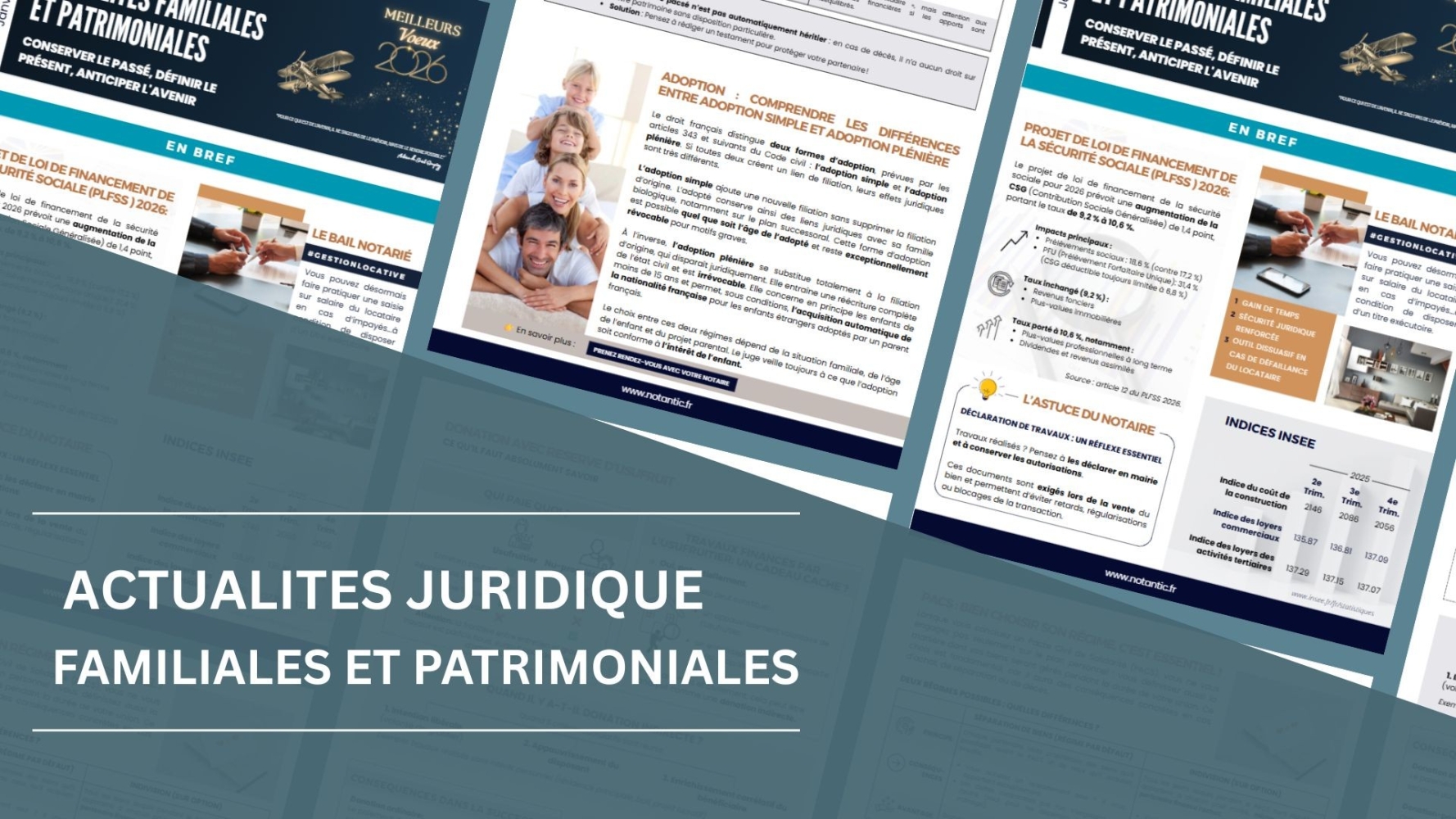 ACTUALITÉS FAMILIALES ET PATRIMONIALES