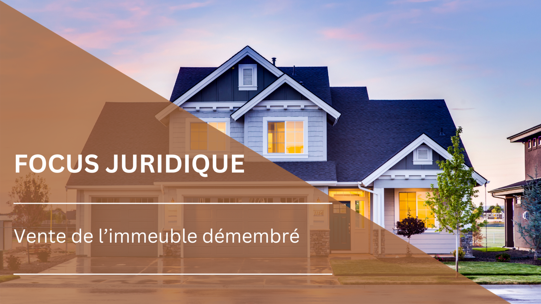 VENTE DE L’IMMEUBLE DEMEMBRE